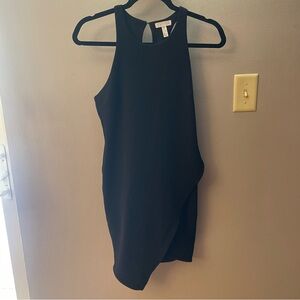 Leith Black sleeveless high neck bodycon Mini Dress